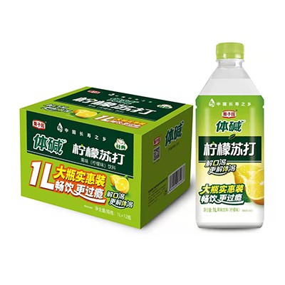 体碱柠檬苏打水1L
