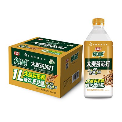 体碱大麦茶苏打水1L